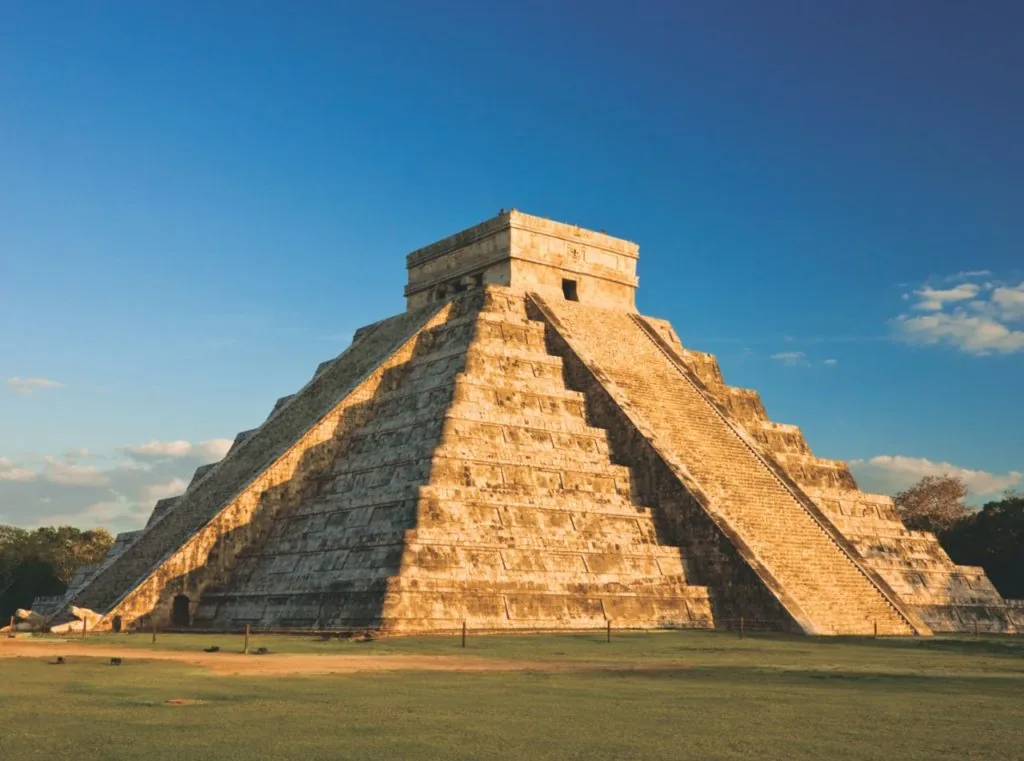 El Castillo, the pyramid of Kukulkan, at the Chichen Itza archaeological site